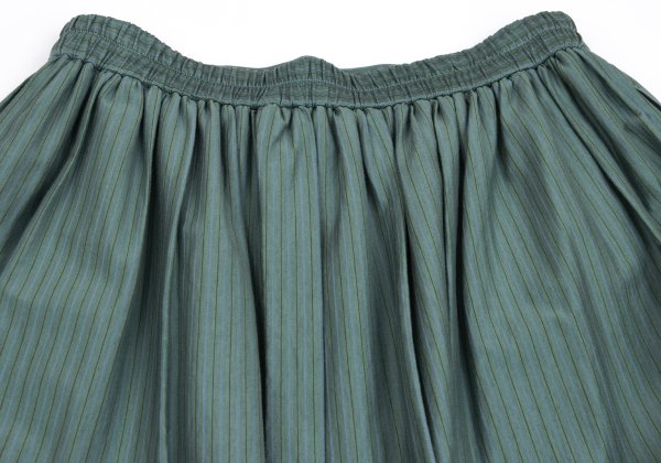 Mademoiselle NON NON Cotton Blend Stripe Skirt Mint Size M