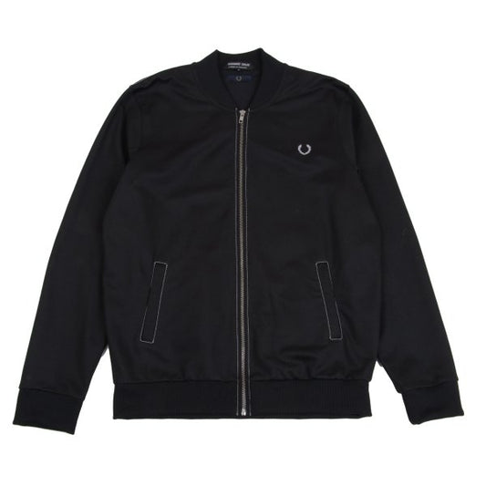 FRED PERRY x COMME des GARCONS HOMME DEUX Black Jersey Jacket Size L