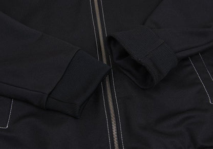 FRED PERRY x COMME des GARCONS HOMME DEUX Black Jersey Jacket Size L