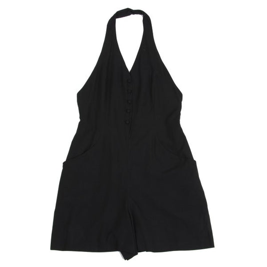 Sybilla Halter Neck Overall Shorts Black Size 40