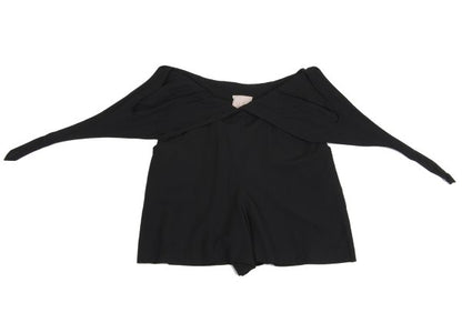 Sybilla Halter Neck Overall Shorts Black Size 40