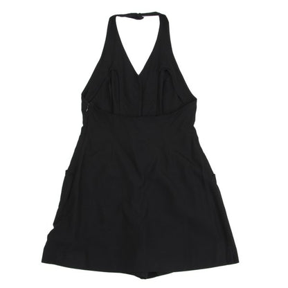 Sybilla Halter Neck Overall Shorts Black Size 40