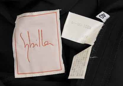 Sybilla Halter Neck Overall Shorts Black Size 40