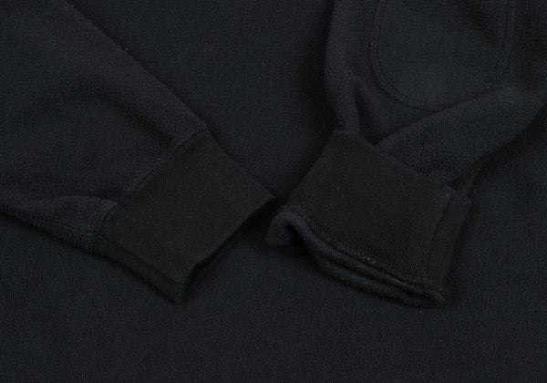 Papas Polyester Elbow Patch Half-Zip Black Size M