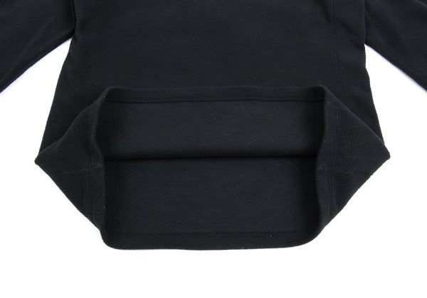 Papas Polyester Elbow Patch Half-Zip Black Size M