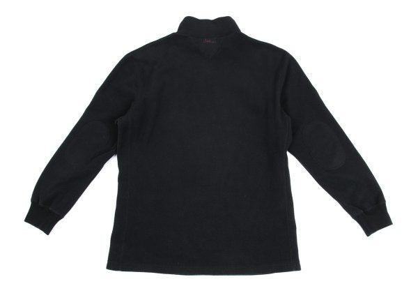Papas Polyester Elbow Patch Half-Zip Black Size M