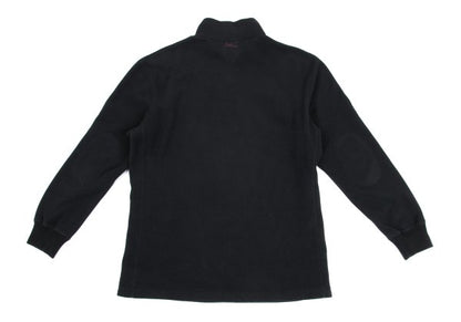 Papas Polyester Elbow Patch Half-Zip Black Size M