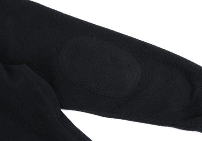 Papas Polyester Elbow Patch Half-Zip Black Size M