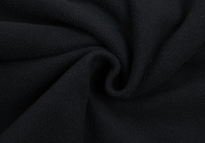 Papas Polyester Elbow Patch Half-Zip Black Size M
