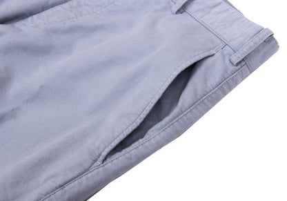 Papas Cotton Blend Stretch Pants Light Blue Size 50L