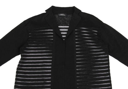 ISSEY MIYAKE PERMANENTE Linen Sheer Jacket Black Size M