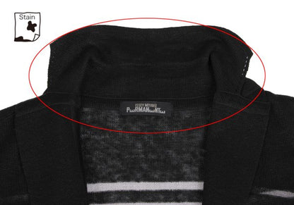 ISSEY MIYAKE PERMANENTE Linen Sheer Jacket Black Size M