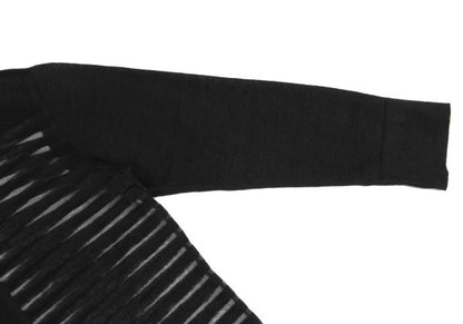 ISSEY MIYAKE PERMANENTE Linen Sheer Jacket Black Size M