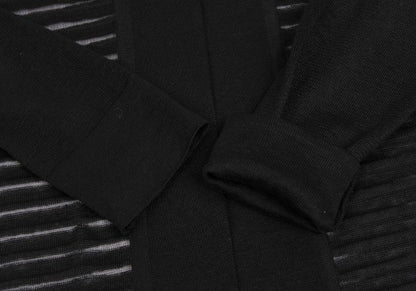 ISSEY MIYAKE PERMANENTE Linen Sheer Jacket Black Size M