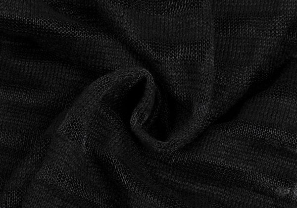 ISSEY MIYAKE PERMANENTE Linen Sheer Jacket Black Size M