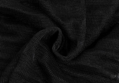 ISSEY MIYAKE PERMANENTE Linen Sheer Jacket Black Size M