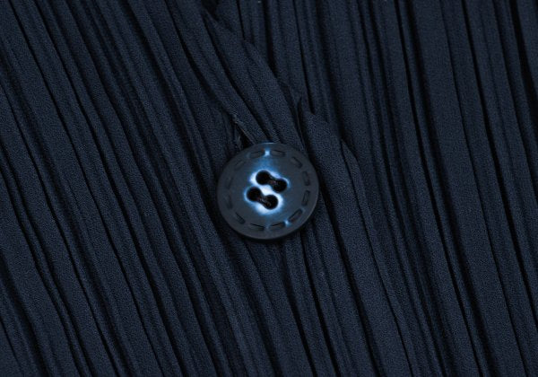 ISSEY MIYAKE Pleated Vest Blue Size F