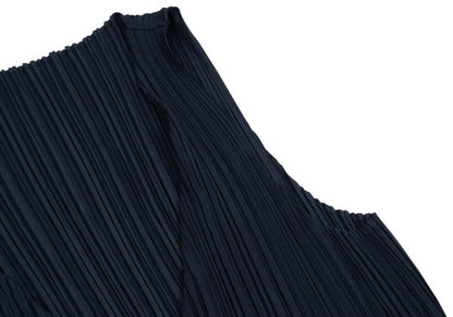ISSEY MIYAKE Pleated Vest Blue Size F