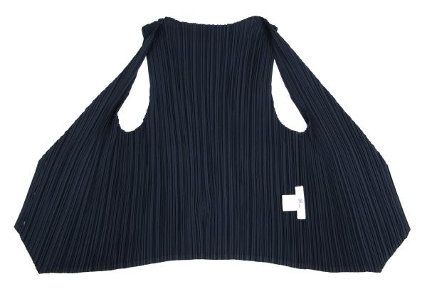 ISSEY MIYAKE Pleated Vest Blue Size F