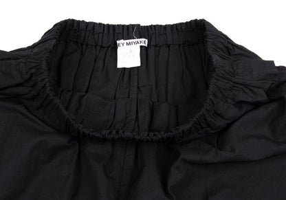 ISSEY MIYAKE 19SS Polyester Frill Waist Pants Black Size 2