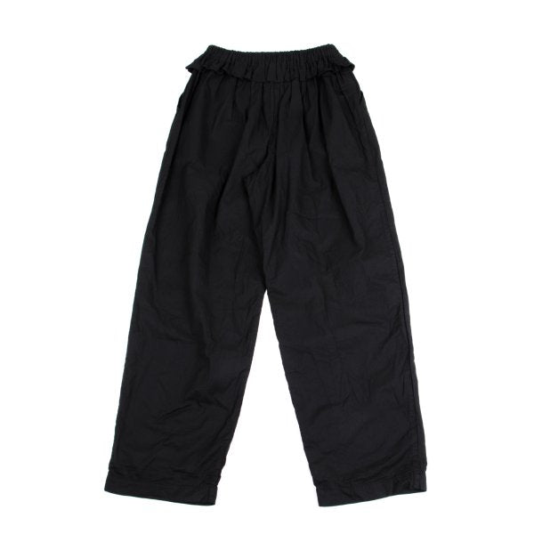ISSEY MIYAKE 19SS Polyester Frill Waist Pants Black Size 2