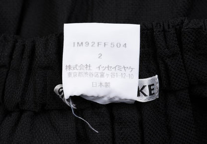 ISSEY MIYAKE 19SS Polyester Frill Waist Pants Black Size 2