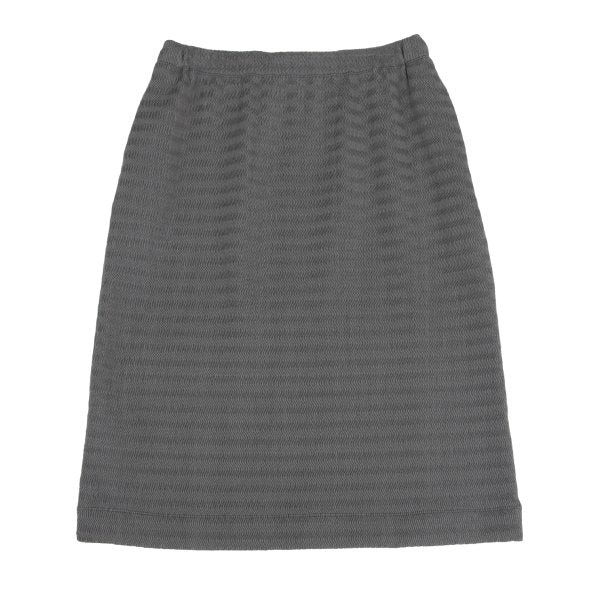 ISSEY MIYAKE Wave Stretch Pleated Skirt Gray Size 2