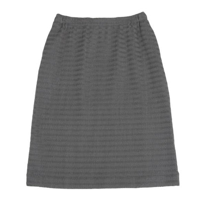 ISSEY MIYAKE Wave Stretch Pleated Skirt Gray Size 2