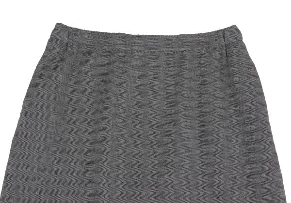 ISSEY MIYAKE Wave Stretch Pleated Skirt Gray Size 2