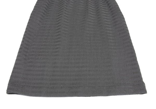 ISSEY MIYAKE Wave Stretch Pleated Skirt Gray Size 2