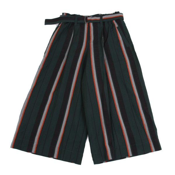 ISSEY MIYAKE 2017PF Linen Blend Striped Wide Pants Size 1