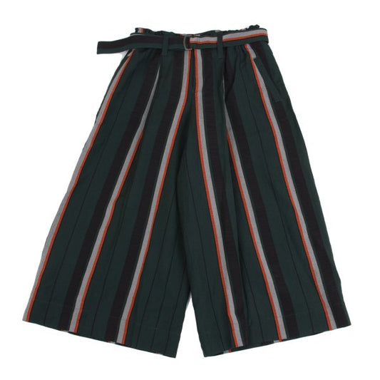 ISSEY MIYAKE 2017PF Linen Blend Striped Wide Pants Size 1