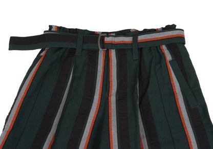 ISSEY MIYAKE 2017PF Linen Blend Striped Wide Pants Size 1
