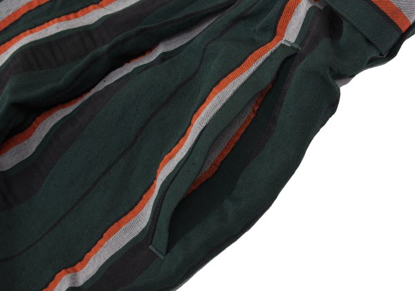 ISSEY MIYAKE 2017PF Linen Blend Striped Wide Pants Size 1
