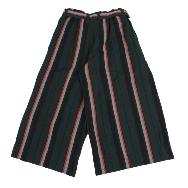 ISSEY MIYAKE 2017PF Linen Blend Striped Wide Pants Size 1