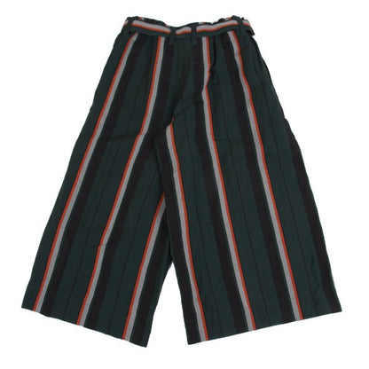 ISSEY MIYAKE 2017PF Linen Blend Striped Wide Pants Size 1