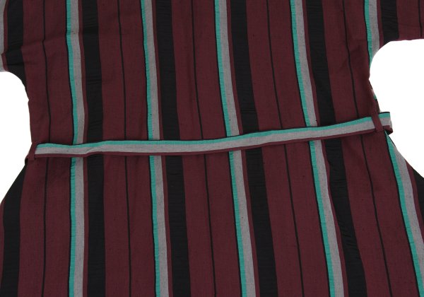 ISSEY MIYAKE 2017 Pre-Fall Linen Blend Coat Bordeaux Size 2