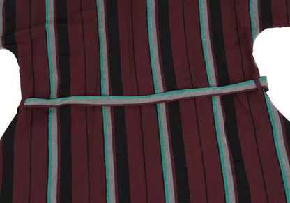 ISSEY MIYAKE 2017 Pre-Fall Linen Blend Coat Bordeaux Size 2
