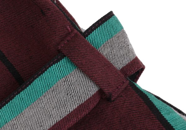 ISSEY MIYAKE 2017 Pre-Fall Linen Blend Coat Bordeaux Size 2