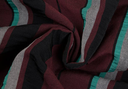 ISSEY MIYAKE 2017 Pre-Fall Linen Blend Coat Bordeaux Size 2