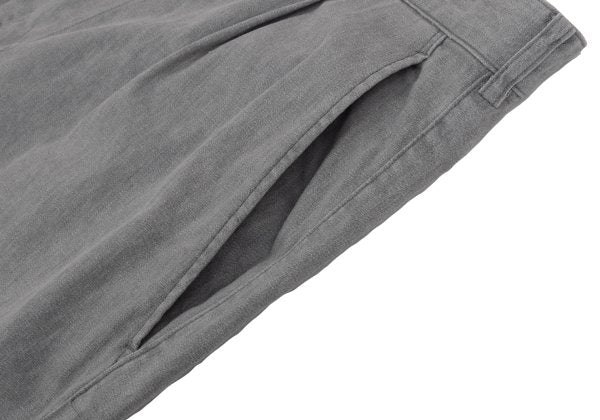 Papas Cotton Linen Blend Stretch Tapered Pants Gray Size 50L