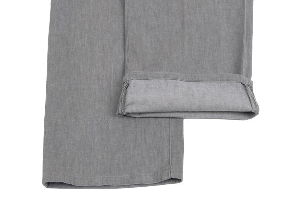 Papas Cotton Linen Blend Stretch Tapered Pants Gray Size 50L