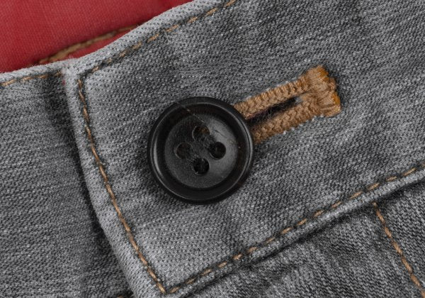 Papas Gray Cotton Blend Stretch Denim Jeans Size L
