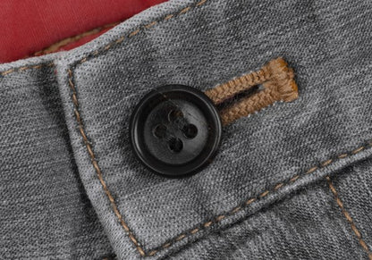 Papas Gray Cotton Blend Stretch Denim Jeans Size L