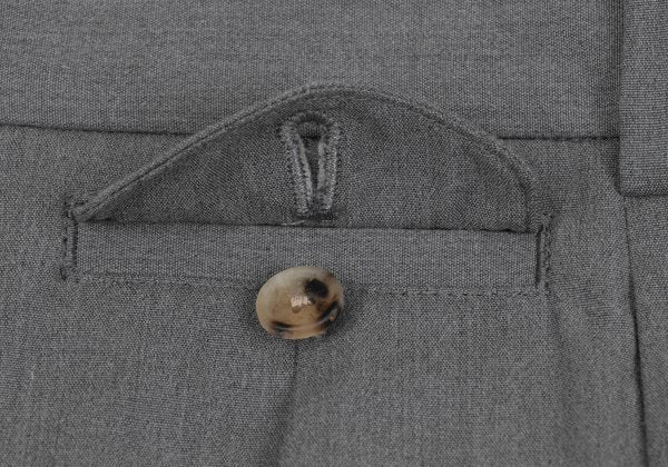 Papas Cotton Blend Stretch Two-Tuck Pants Gray Size 50L