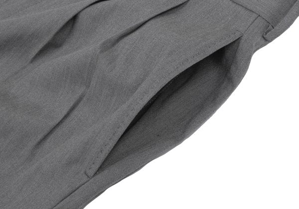 Papas Cotton Blend Stretch Two-Tuck Pants Gray Size 50L