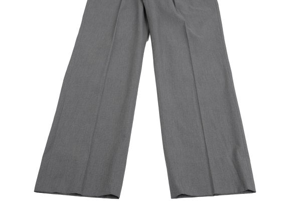Papas Cotton Blend Stretch Two-Tuck Pants Gray Size 50L