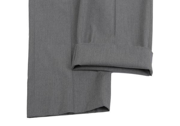 Papas Cotton Blend Stretch Two-Tuck Pants Gray Size 50L
