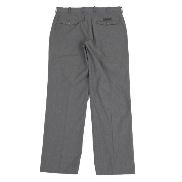 Papas Cotton Blend Stretch Two-Tuck Pants Gray Size 50L