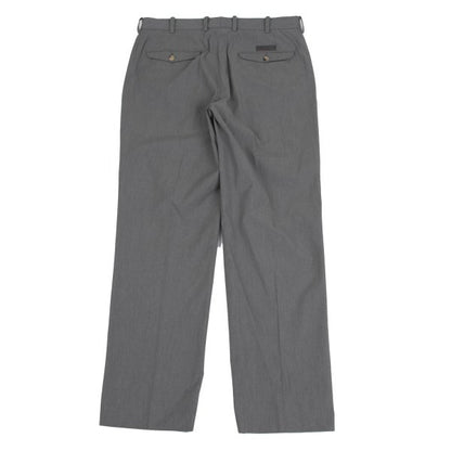Papas Cotton Blend Stretch Two-Tuck Pants Gray Size 50L